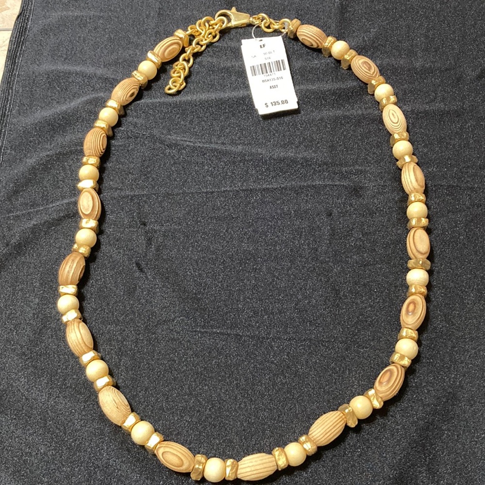 Wooden/ gold belt ( or can be a necklace) NWT.